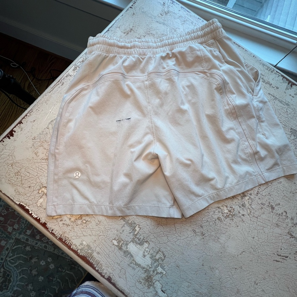 Lululemon Cream Athletic Men’s Shorts